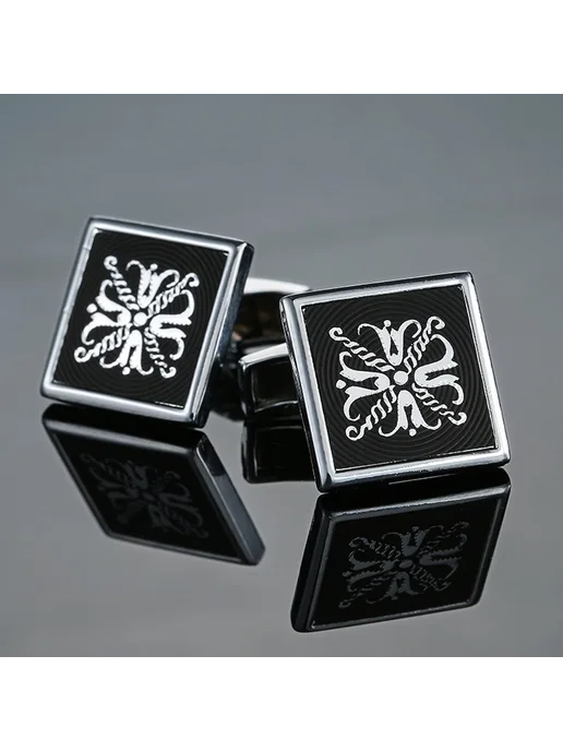 XKZM auspicious Ретро запонки из меди XKZM 2, черный