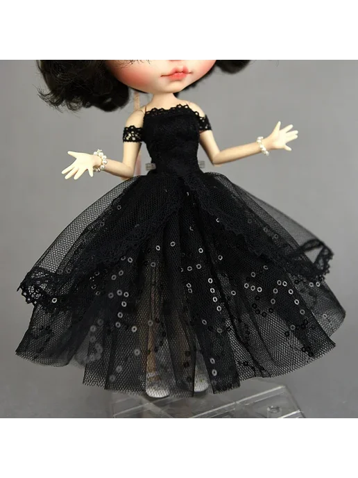 Apatsuki Платье для кукол Блайт, сиреневое, No.9 dress, фиолетовый, фото 5