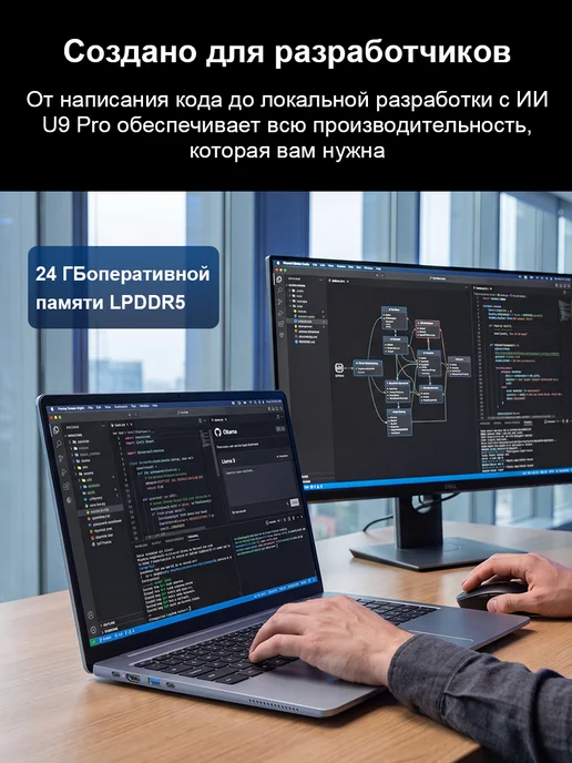 Ninkear Ноутбук 16″, Intel Core Ultra 9 185H, 24 + 1 ТБ, 2.5K, 1 ТБ, фото 8