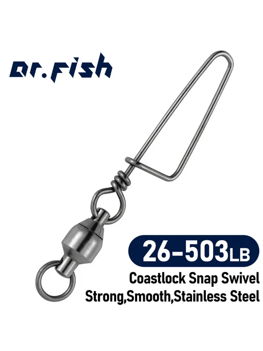 Dr.Fish рыболовные вертлюжки с защелкой Size 1-20pcs, 610 шт, фото 2
