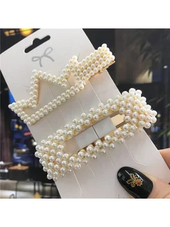Нет бренда Жемчужные заколки для волос, комплект 2 шт, S12-2pcs