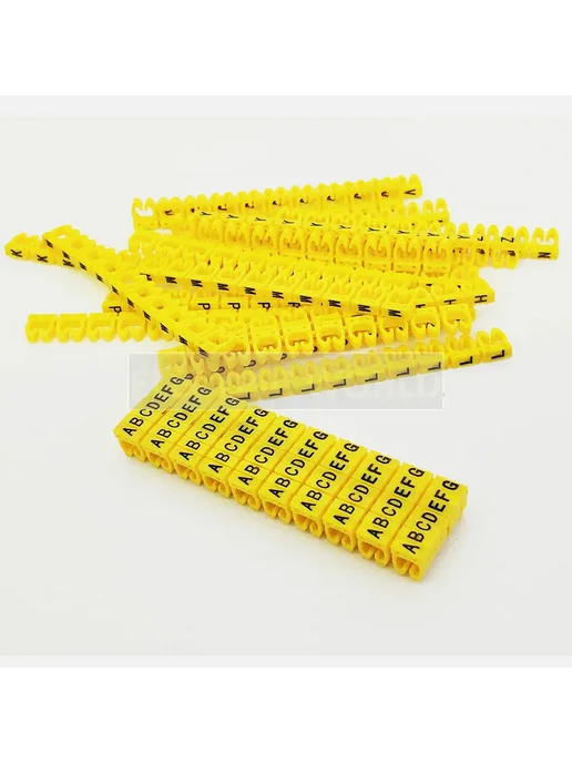 Нет бренда Цветные пластиковые маркеры кабеля EC-3-plastic-0-9, вариант, фото 5