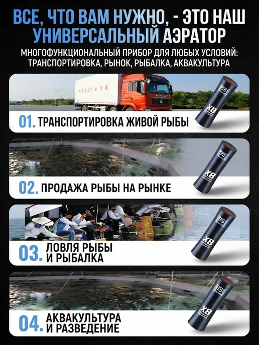 Кислородный компрессор с дисплеем для аквариума и рыбалки, черный, фото 5