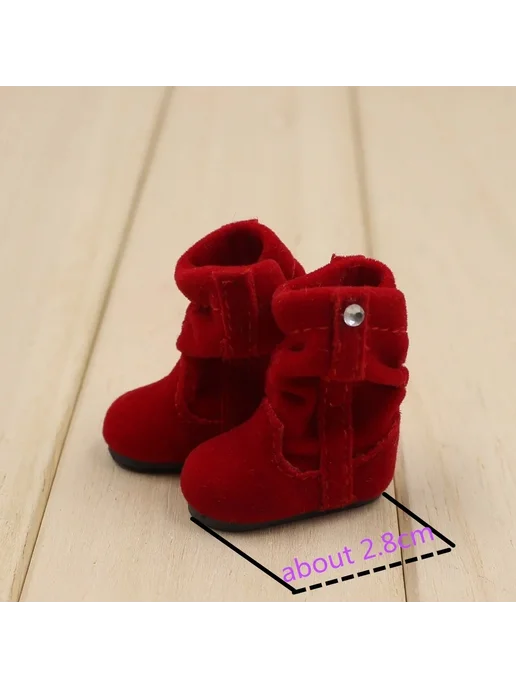 Нет бренда Ботинки для куклы Blythe бежевые, Color r, розовый, фото 4