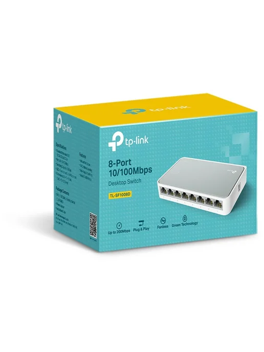 TP-link Коммутатор TL-SF1008D неуправляемый 8 портов 10 100Мбит с, вариант, фото 7