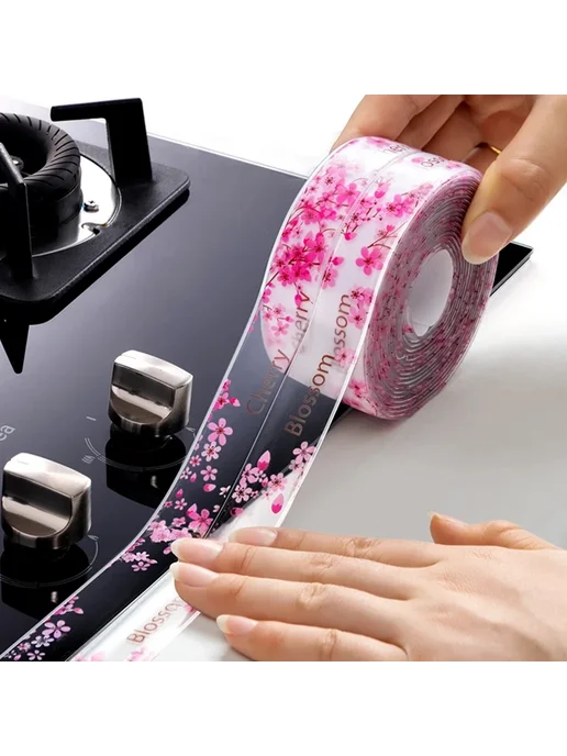 Нет бренда Самоклеящаяся лента для ванной, зеленая, 3.8 см, зеленый, фото 2