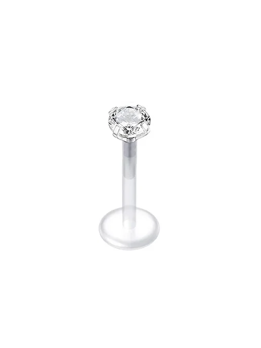 Серьга-гвоздик с камнем 1.2x10x3mm, Style-8, Серьга-гвоздик с камнем 1.2x10x3mm