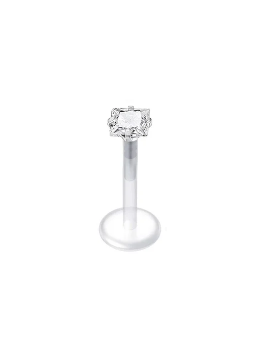 Серьга-гвоздик с камнем 1.2x10x3mm, Style-8, вариант