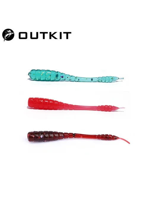 OUTKIT Мягкие приманки для рыбалки, 20 шт, Цвет E, 20 шт, фото 2