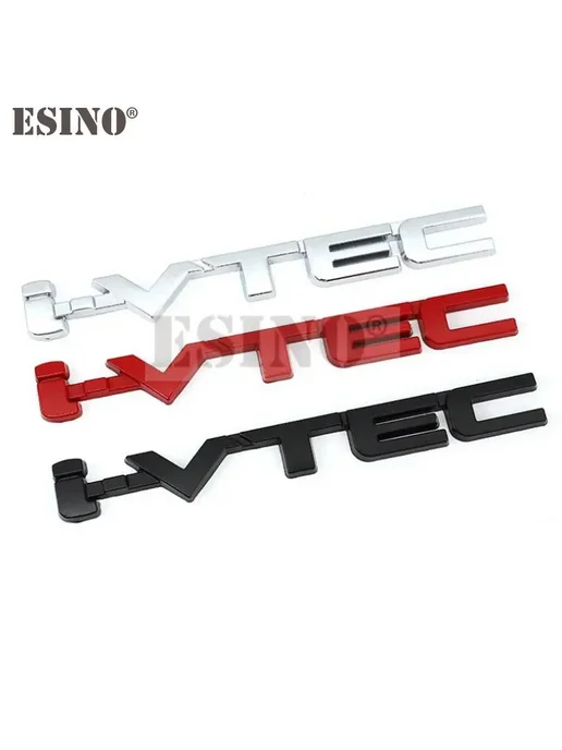 ESINO Металлическая эмблема VTEC Style 3 для Honda Civic Accord, красный, фото 5