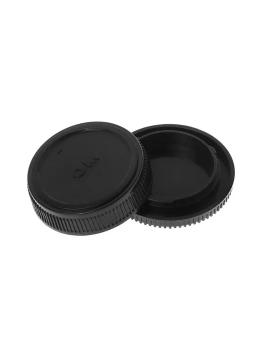 Нет бренда Крышка объектива черная Lens and body cap для Olympus OM, черный