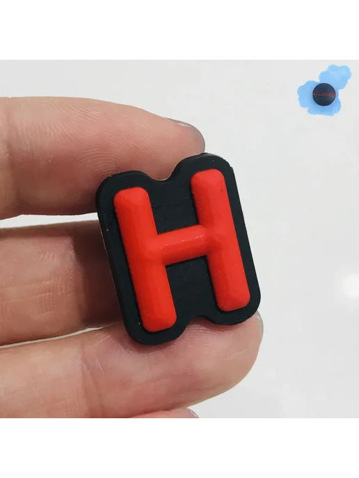 Нет бренда Подвеска для обуви "W" зеленая, синий, фото 5