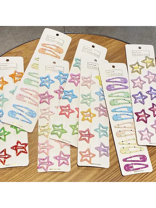 PjNewesting Заколки для волос 12pcs star 1, 12 шт, фото 2