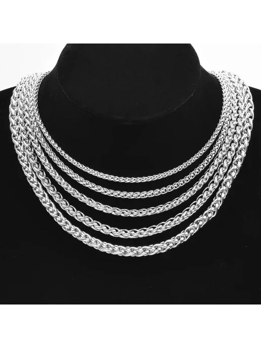 Нет бренда Цепочка звеньями из нержавеющей стали, 90см, Silver Color, 6, серебристый, фото 6