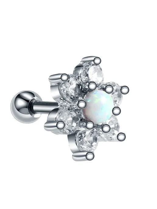 Xpircn Серьги для пирсинга 16G 1.2mm, 8mm, опал 4mm 3mm, Style2, 16 г, фото 4