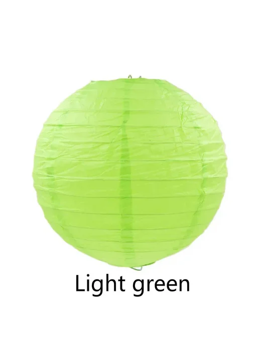 merylover Бумажный фонарь круглый, Light green, 30cm, зеленый
