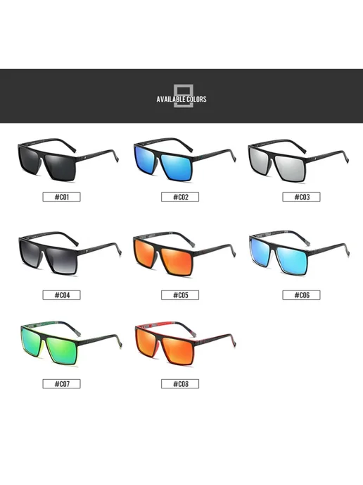 Dubery солнцезащитные очки черные, Lenses Color 1, черный, фото 4