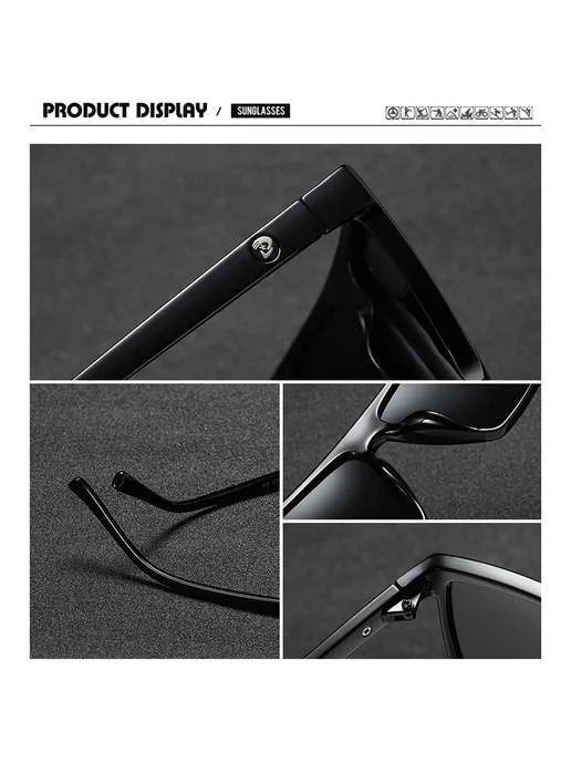Dubery солнцезащитные очки черные, Lenses Color 1, черный, фото 5
