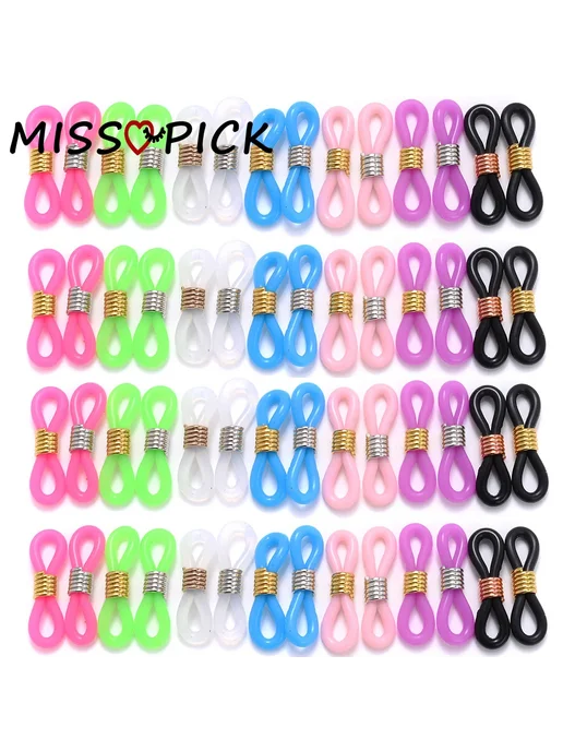 Missopick Черные фиксаторы для очков 50 шт, 50 шт, черный, фото 2