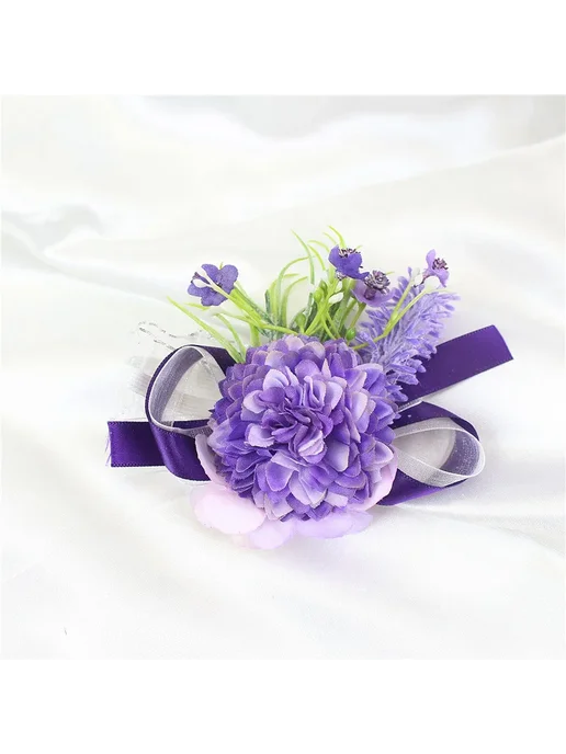 YO CHO Корсаж на запястье фиолетовый, Wrist Corsage-6, фиолетовый