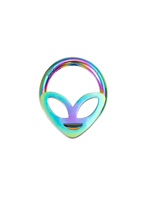 HONGTU implant Серьги пирсинг Alien, нержавеющая сталь 16г, EW40023RB, 16 г