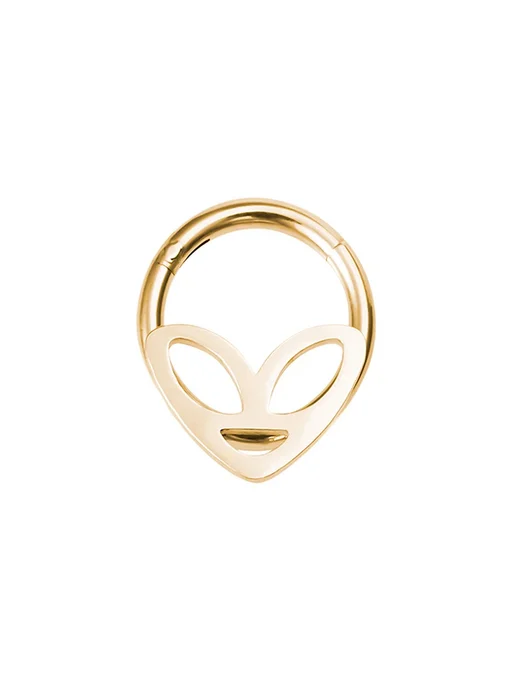 HONGTU implant Серьга для пирсинга Alien, 16G, EW40023GD, 16 г