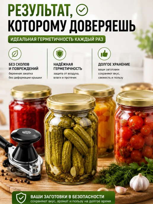 NG_Yak_sport Закаточная машинка для консервирования банок 82 мм, черный, фото 4