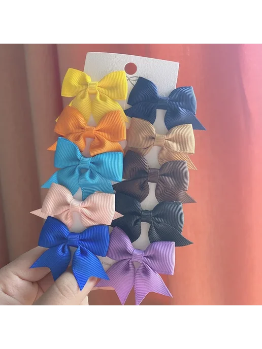 Baby Bows Заколки для волос 10 шт, Цвет 530-9, 10 шт