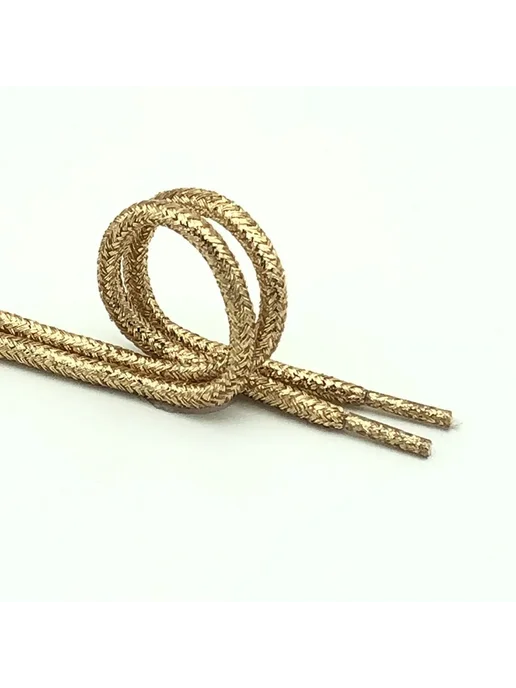 ALTWIJRO Шнурки люрекс Rose Gold 140 см, золотой