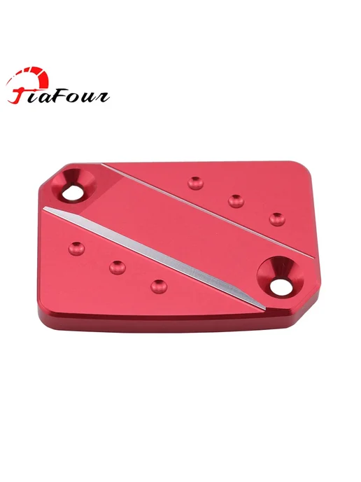 JiaFour Крышка бачка передней тормозной Red no logo, красный