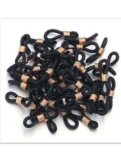 louleur Черные силиконовые зажимы для очков 50 шт black kc gold