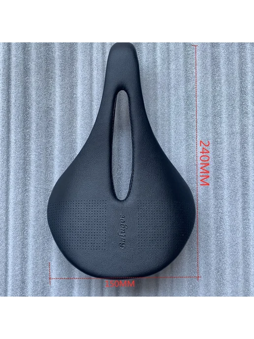 BALUGOE Седло Carbon+Leather для горных велосипедов, черный