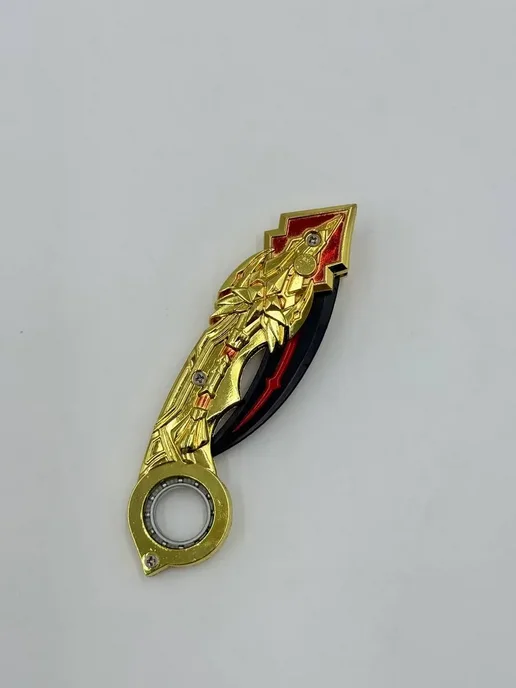 АЛВОРА Сувенирный коллекционный нож игровой, металлическая, красный, фото 8