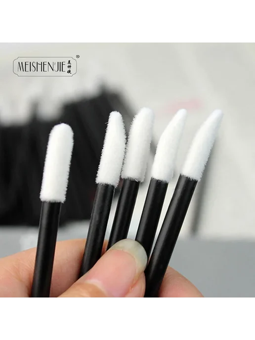 MEISHENJIE Кисти для макияжа губ, 5 шт, черная ручка, 5 шт, фото 6