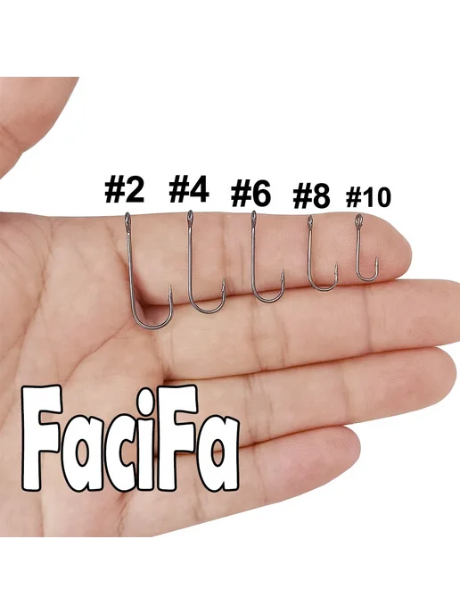facifa Колючие крючки для блесен и воблеров Красный, 300 pcs, 300 шт, фото 4
