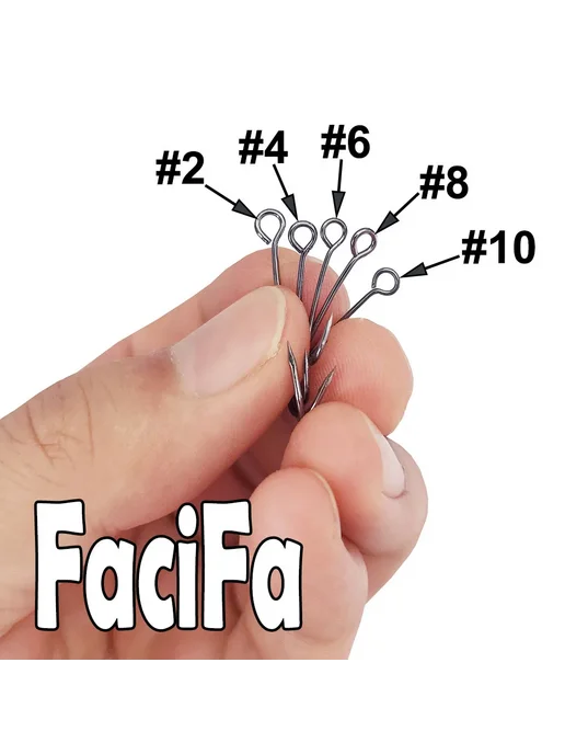 facifa Рыболовный крючок #10, 0.7mm, 16.5mm, 5.7mm, 5.5mm, красный, фото 3
