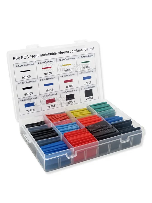 HJXRHGAL Термоусадочные трубки набор 530PCS Color box, 530 шт, фото 2