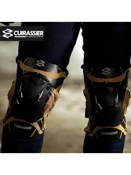 CUIRASSIER Наколенники для мотоцикла защита для колена Moto, желтый, фото 7