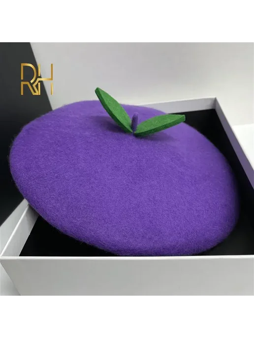 RH ручной работы весна лето осень дамы свежий сладкий дышащи, фиолетовый
