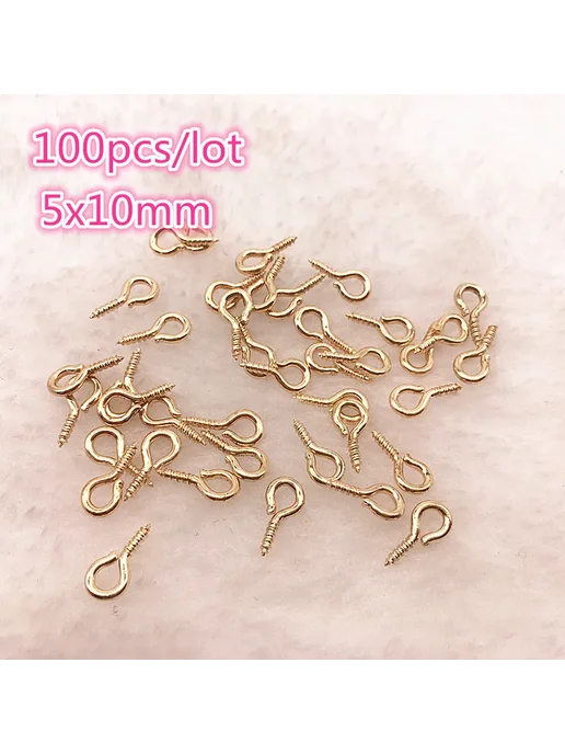 HWYCRRGT 100шт серебряные подвески-карабины для ювелирных изделий 5x1, 100 шт, фото 2
