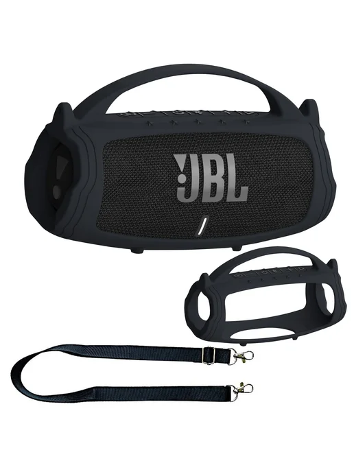 ticosan Силиконовый чехол с ручкой для JBL Charge 5 Blcak, розовый, фото 2