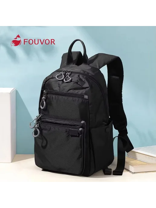 Fouvor Серый женский рюкзак Small, 34х22х16см, серый, фото 2