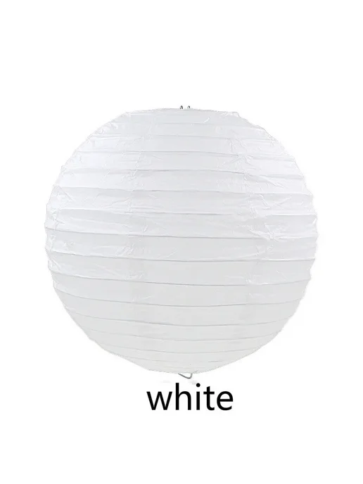 merylover Оранжевый бумажный фонарик 4 дюйма, белый