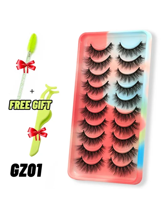 Groinneya 3D искусственные ресницы 10pairs-GZ01, вариант