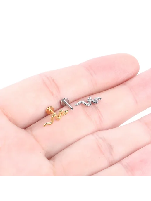 SWANJO Серьги для пирсинга 1.2x6mm H, бежевый, фото 5