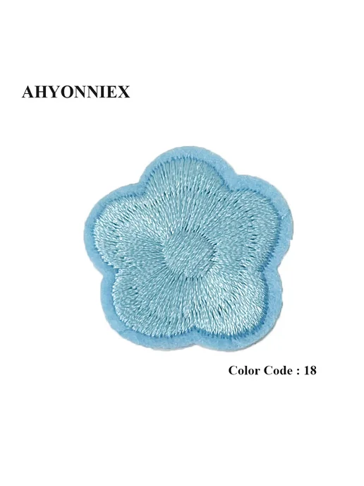 AHYONNIEX вышитые цветочные заплатки 10 шт AH001 - 18, 10 шт
