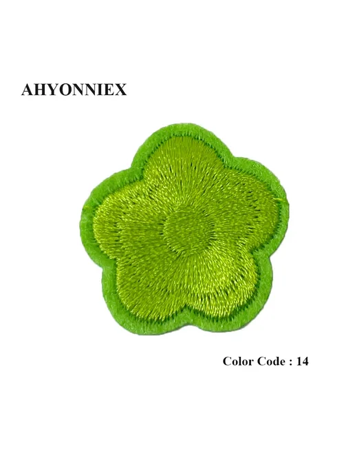 AHYONNIEX вышитые цветочные заплатки 10 шт AH001 - 18, 10 шт, фото 7
