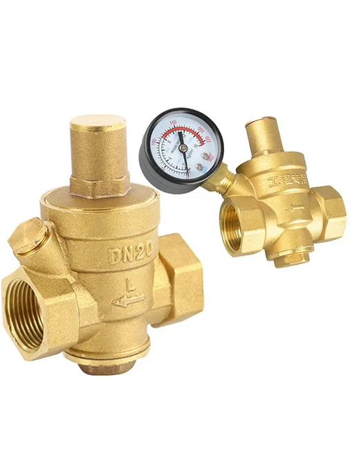 Латунный редукционный клапан для воды ДН32 Without Gauge, вариант