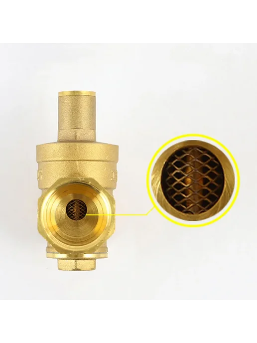 Латунный редукционный клапан для воды ДН32 Without Gauge, вариант, фото 4