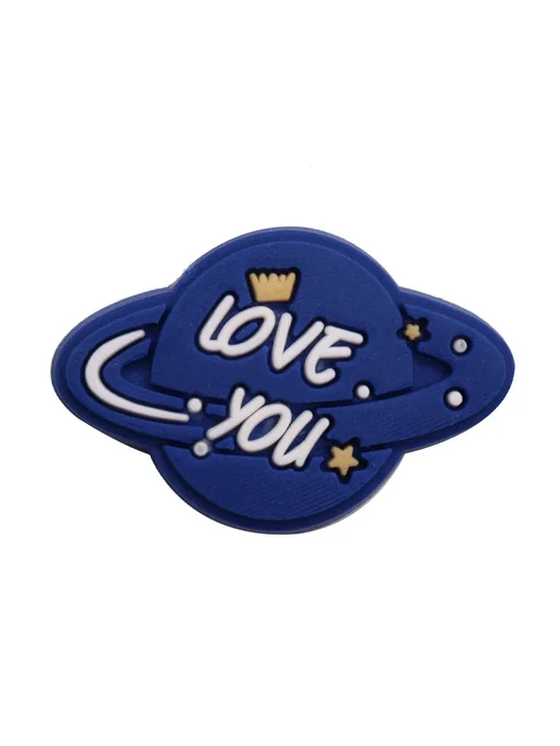 Нет бренда Подвеска на обувь "Love You" темно-синяя, синий